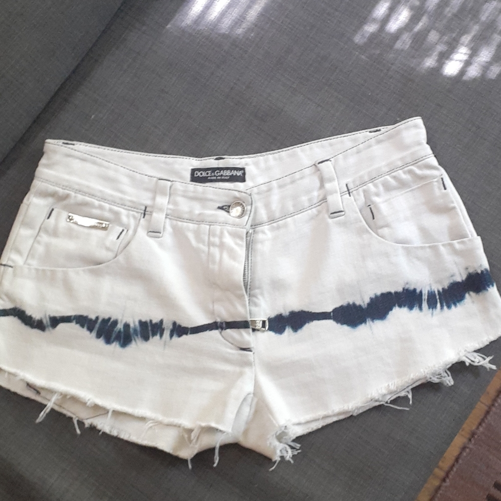 Dolce & Gabbana jean shorts tie dye sz med -eur 42